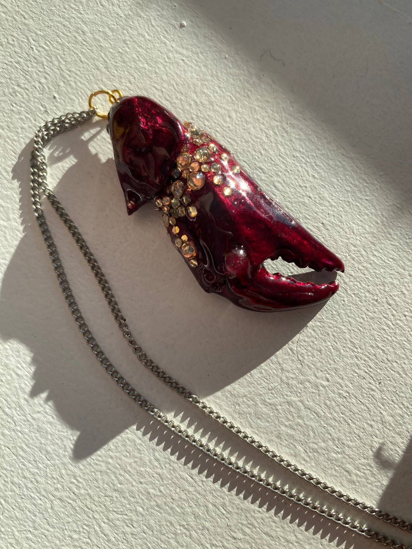 Ruby Red Snippers Necklace